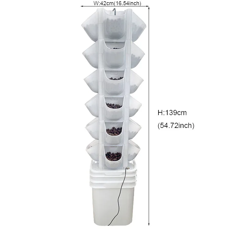 Home Real Vertical Planter system Hydroponic Vertical System for Strawberry