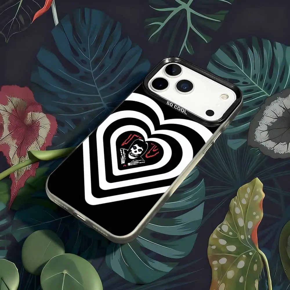 حافظة هاتف Misfits The Devils Rain لهاتف iPhone 17,16,15,14,13,12,X,8,Pro,Max,Plus,E,SE4,Air,Mini IMD أسود غير لامع #3