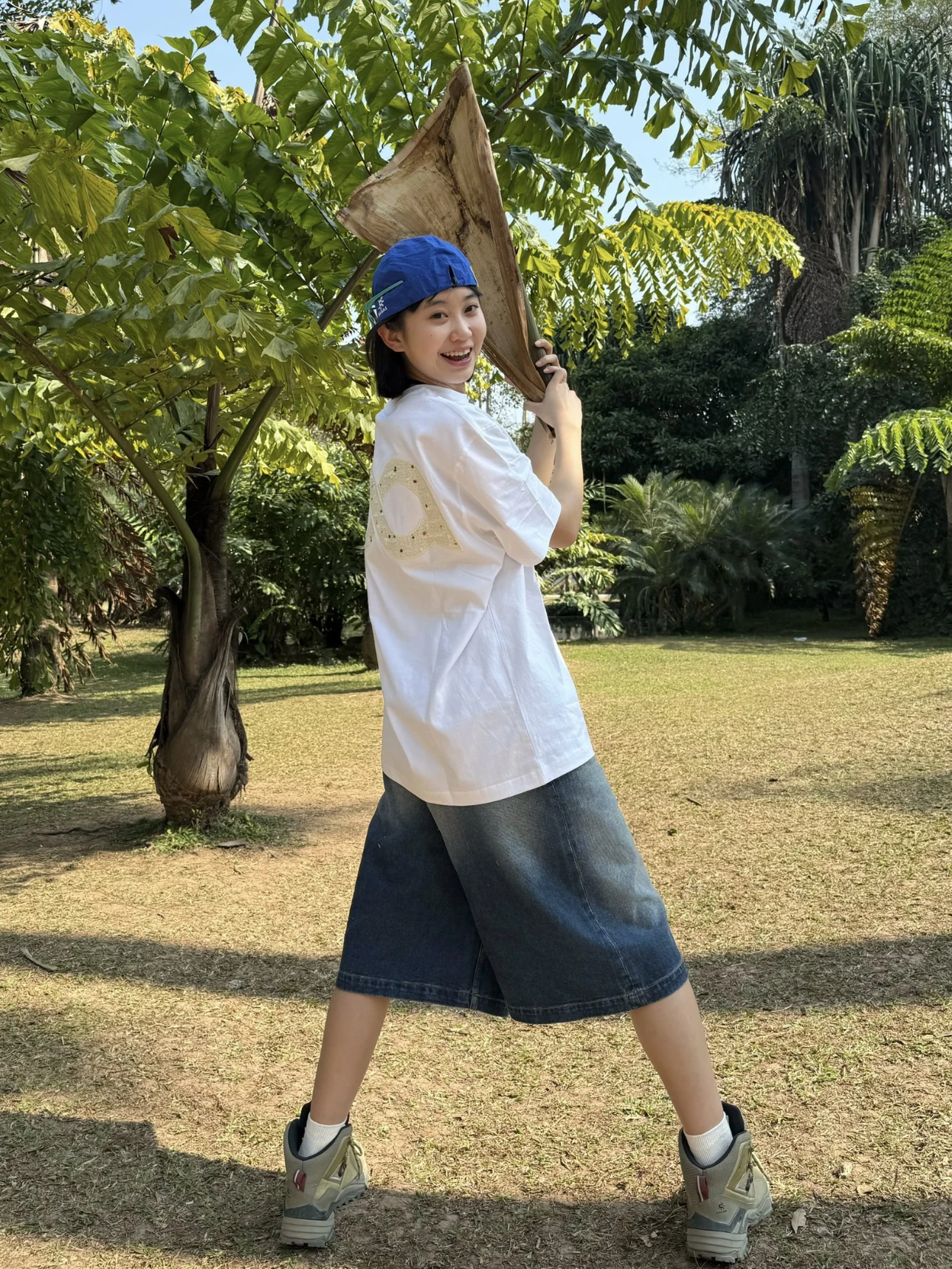 

American Retro Waed Seven-Five Jeans Summer Men Women Basic Casual Loose Straight Mid-Pant Trendy High Waist Denim Jeans