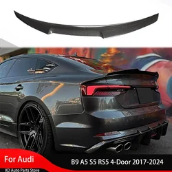 FOR Audi B9 A5 S5 RS5 4-Door  2017-2024 Rear Trunk Spoiler Wing Trunk Top Wing Tail Lip Spoiler Diffuser Auto Parts