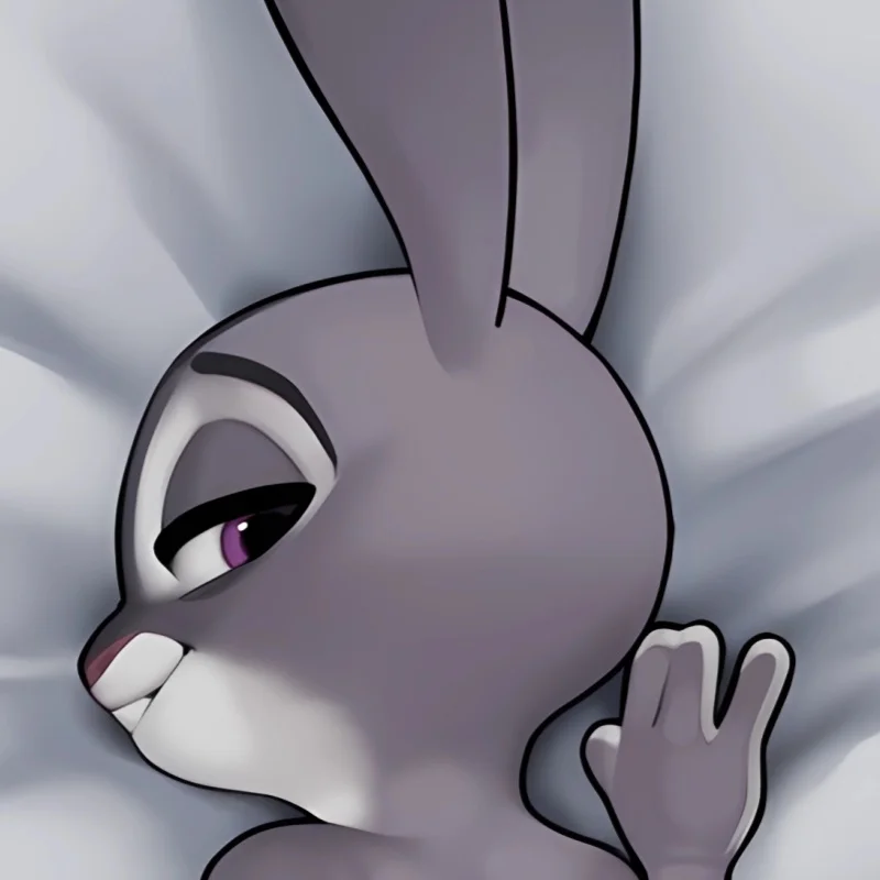 Dakimakura Anime Pillowcase Furry Rabbit Double-sided Print Life-size Body Pillow Cover Bedding Gifts