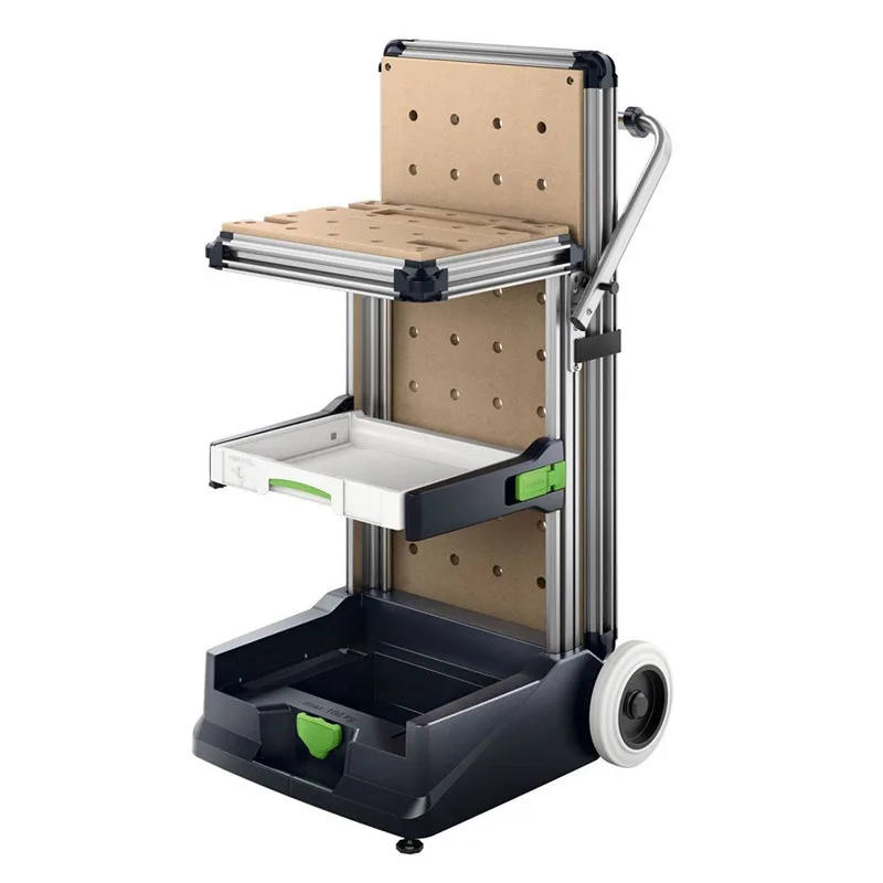 Mobile workbench, multifunctional woodworking folding and handling tool cart