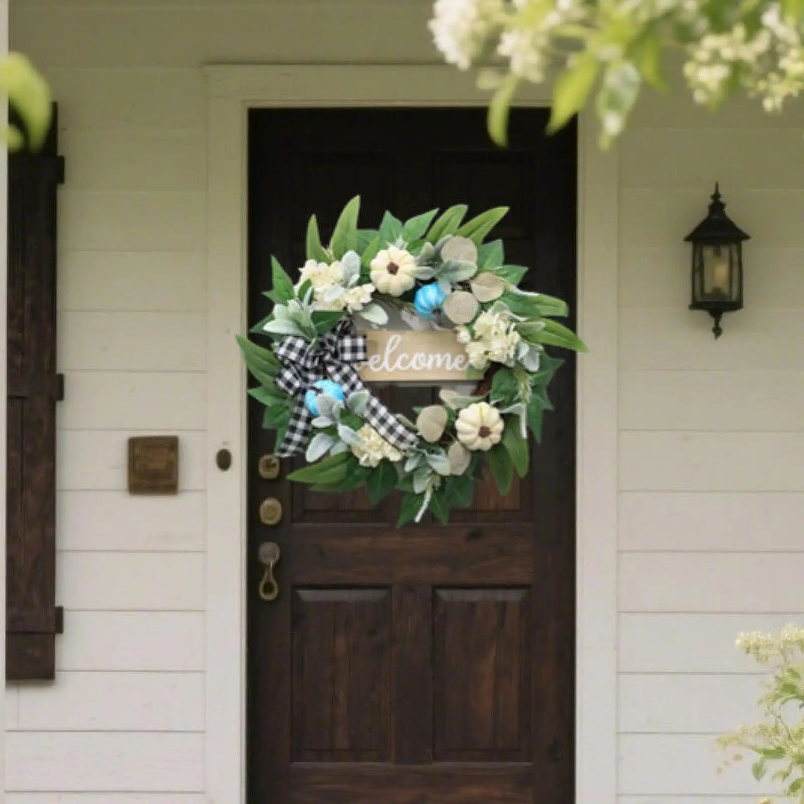 

Искусственный венок из листьев эвкалипта 50 см, весенняя дверная гирлянда для декора дома, стен, свадеб, вечеринок и мероприятий