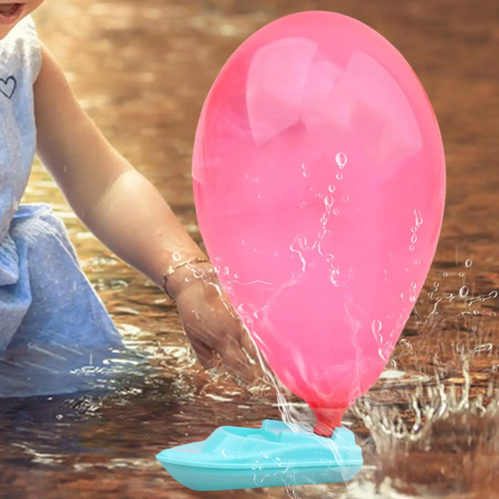 Mini Balloon Powered Boat With 3 Balloons Boat Race Toy For Kids Bath Toys Funny Balloon Boat Racers Outdoor Pool Toys Gifts