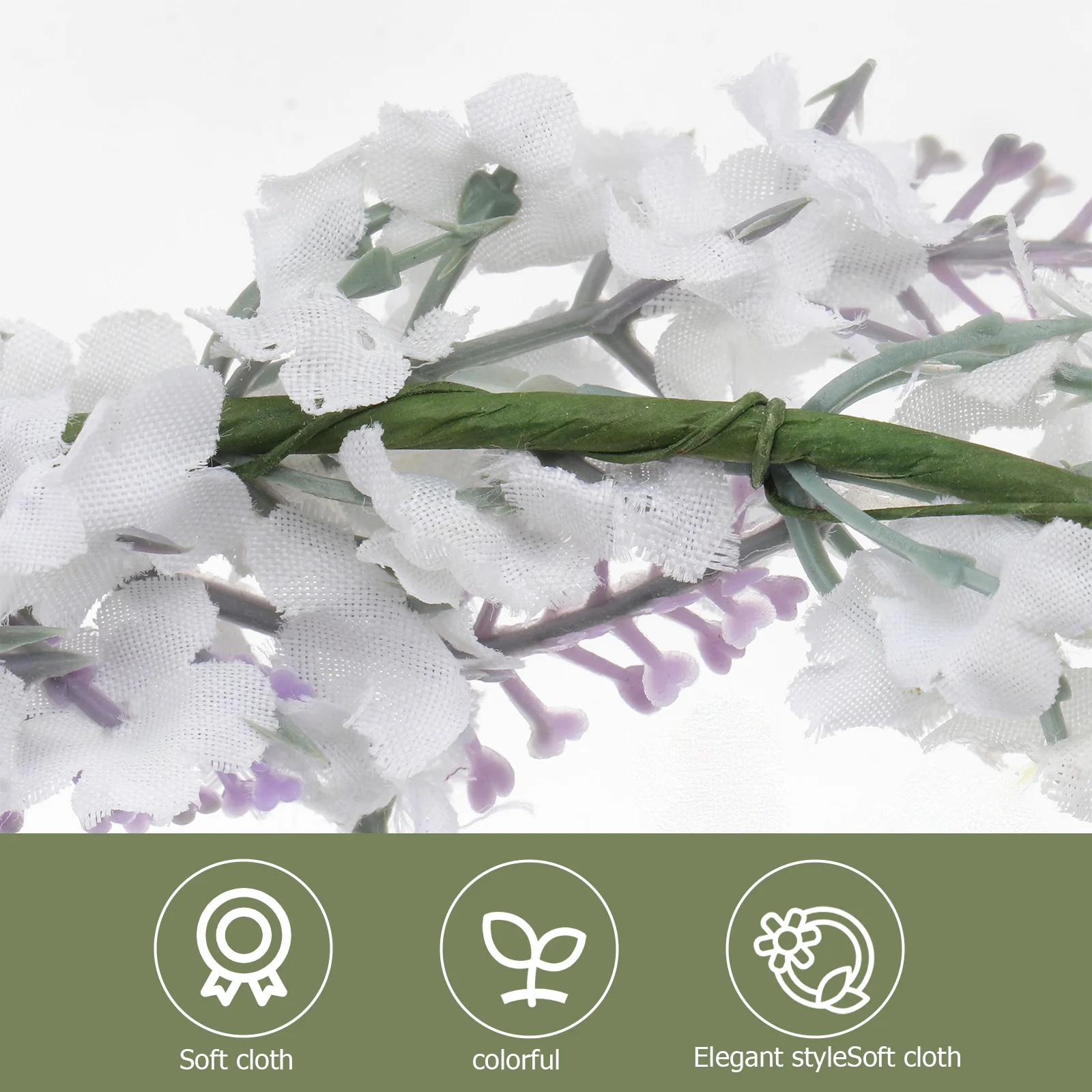 

Simulated Lavender Garland Hairband Floral Headpiece Wedding Party Bridal Accessories Child Garlands Bright Color Soft Cloth