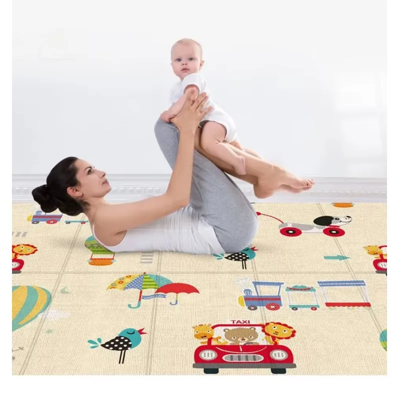 Foldable Lightweight Baby Play Mat, Waterproof Soft Cushion Portable Activity Mat, Non-slip Thick One-piece Foam Crawling Mat