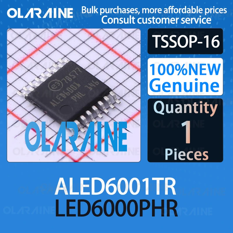 

ALED6001TR LED6000PHR TSSOP-16 LED Lighting Drivers 3 A, 61 V IC chip circuit controller Original switch processor sensor