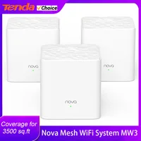 Sistema WiFi Tenda Nova Mesh (MW3) - Hasta 3500 pies cuadrados. Enrutador WiFi de cobertura para toda la casa y extensor de repuesto enrutador de malla AC1200
