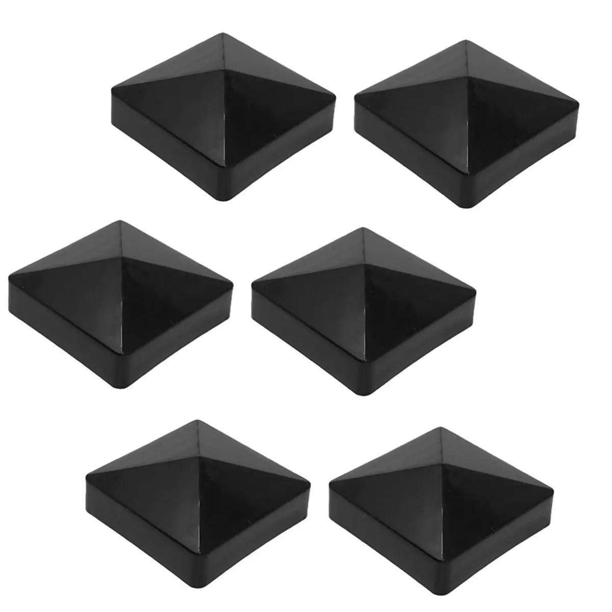 A75K 6 Pack Post Caps Wood Fence Post Caps,Metal Toppers for Fence, Deck, and Mailbox Protection Post Caps Cover