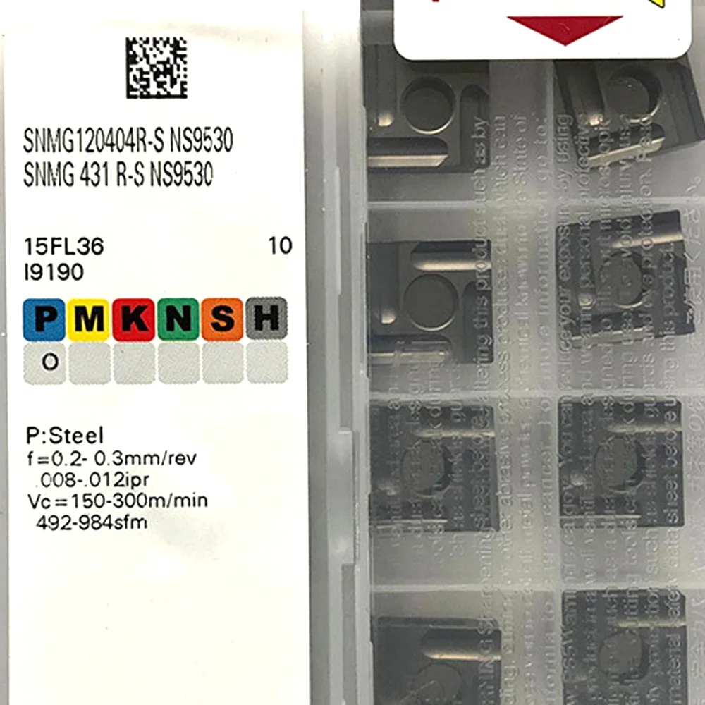 Original CNC Inspected Carbide Insert SNMG120408R-S/L-S SNMG120404R-S T9125 T9225 NS9530 Hard Metal Lathe Cutter Grooving Tool