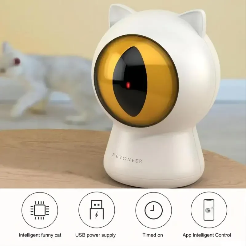 

Pet Toys Rechargeable App Intelligent Control Interactive Light Machine Teasing Red Dot Cat Playing Laser Pointer Toy