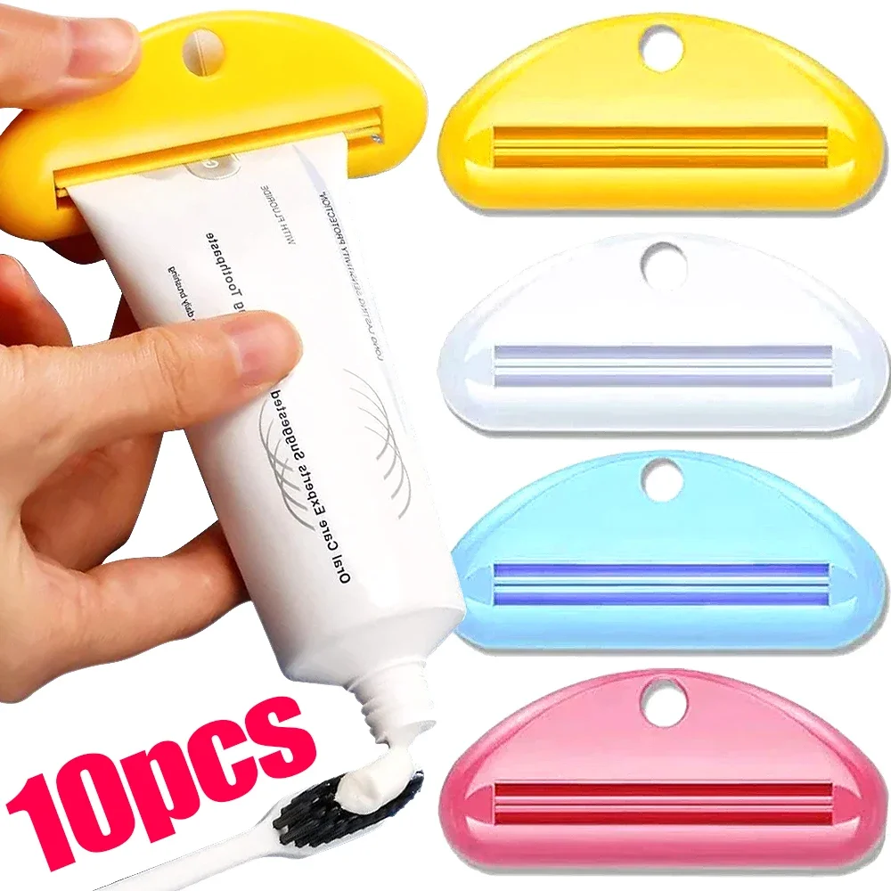 10/5/3/1Pcs Toothpaste Squeezer Plastic Facial Cleanser Clips Manual Squeezed Toothpaste Tube Bathroom Accessories Reduce Waste