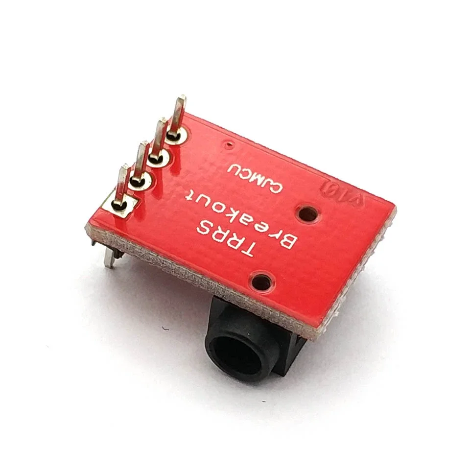 3.5mm Plug Jack Stereo Plastic + Metal TRRS Headset Audio Socket Breakout Board Extension Connector Module