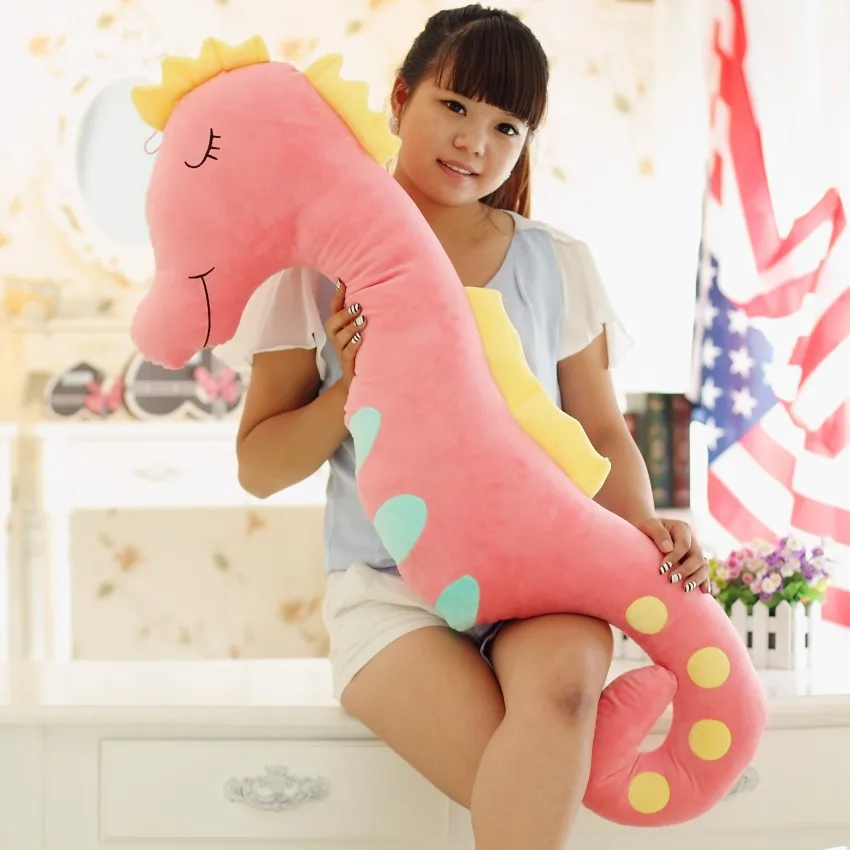 

Creative Large Seahorse Plush Toy Sleeping Long Pillow Cloth Doll Girl Doll 50cm/90cm/120cm/140cm Doll Pillow