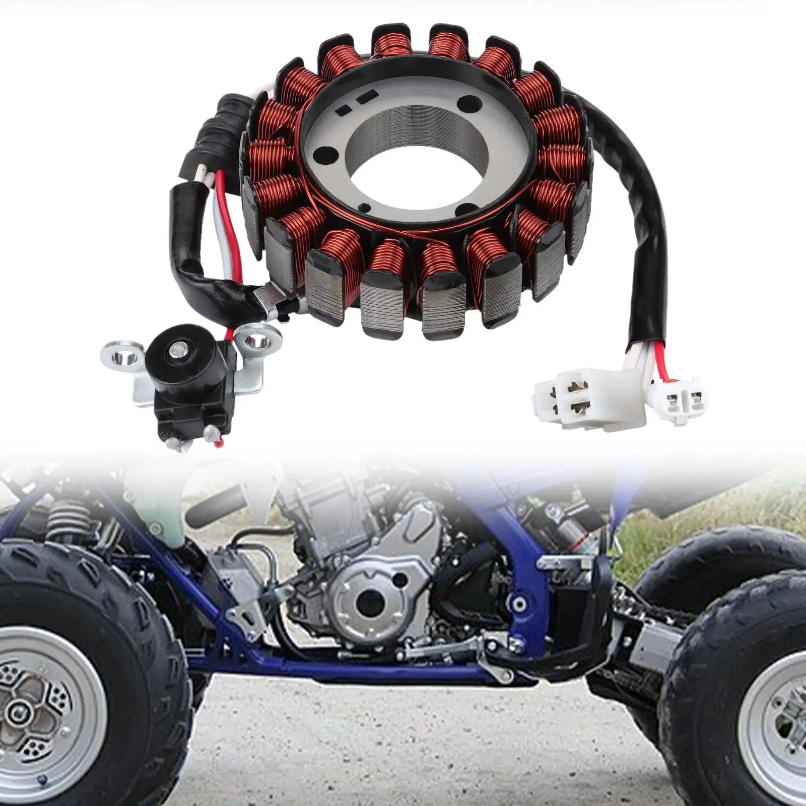 

Easy to Install Motorcycle Stator Coil High Performance Generator Accessory for Yamaha WR125 YZF R15 MT-125