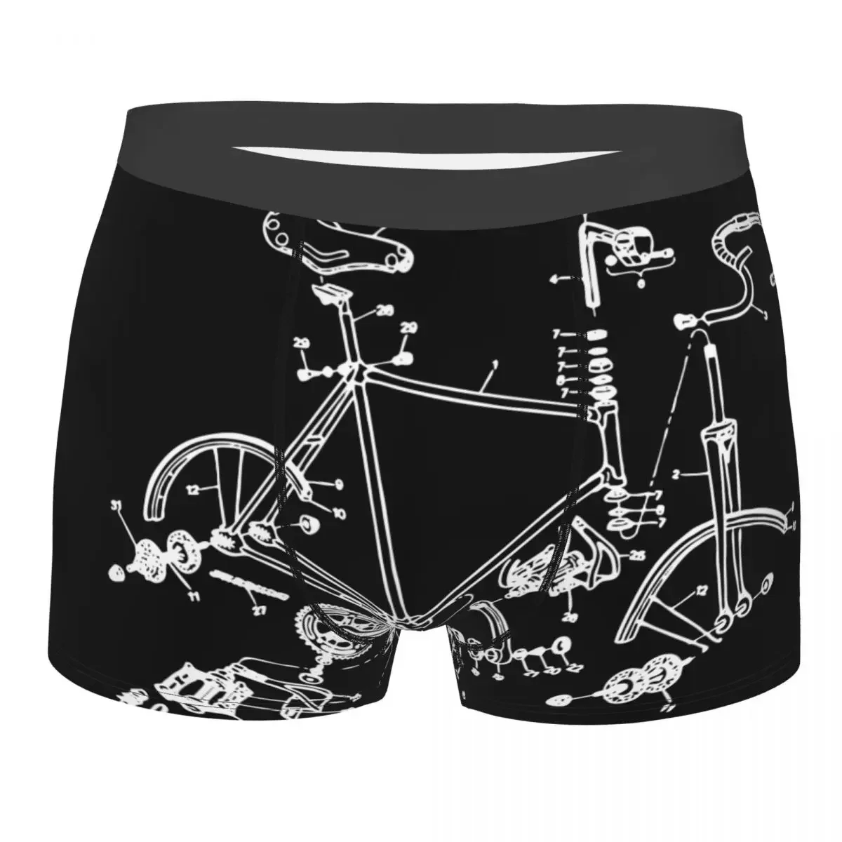 Man Bike Addict MTB Mountain Biker Cycling 1 Underwear Sexy Boxer Shorts Panties Homme Soft Underpants