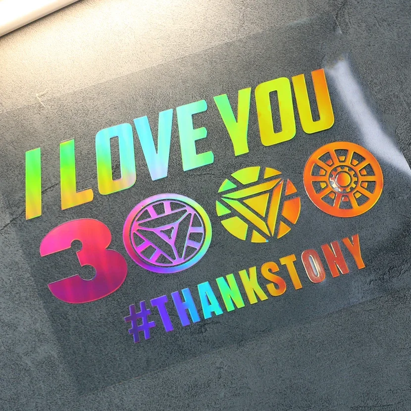 

Наклейка на окно автомобиля Times Thanks Tony Cold Nuclear Fusion Ark Reactor Hero для классического аниме I Love You