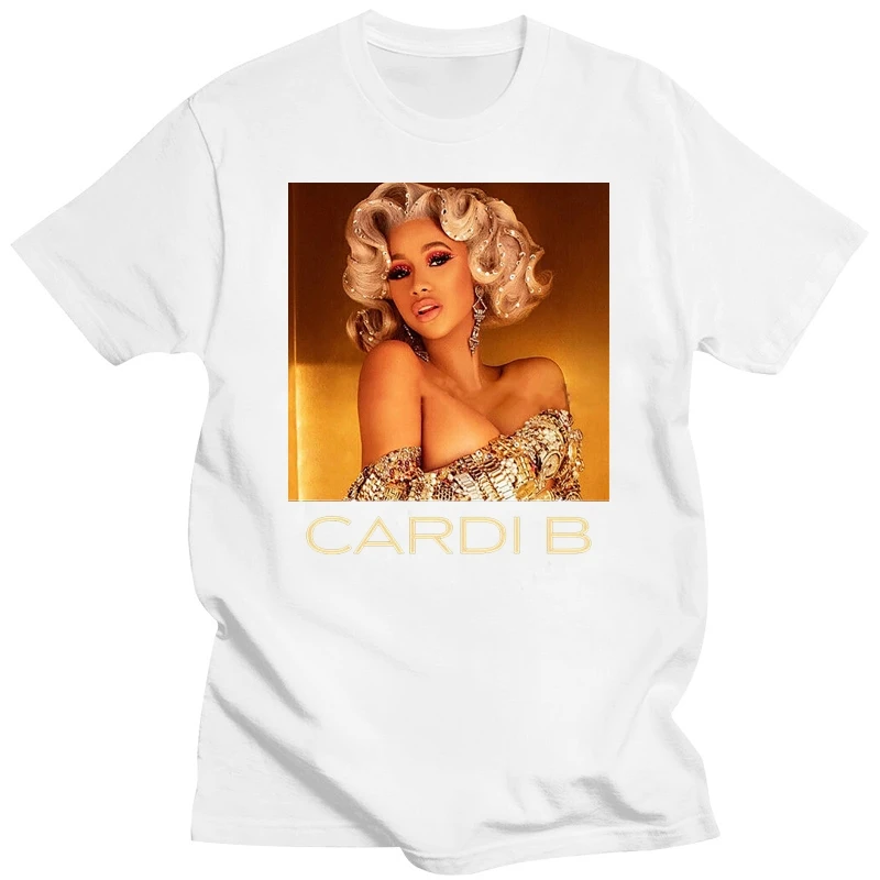 2019 Fashion New Arrive Cardi B Money Unisex T-Shirt Black Cotton T-shirt Full Size S-2XL Streetwear