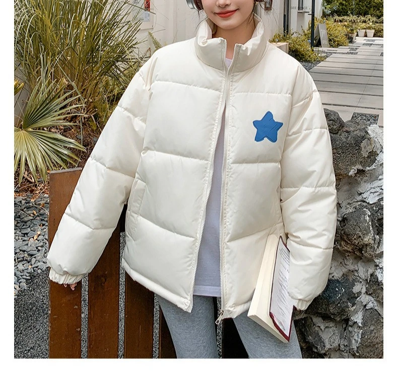 Winter Cotton Jacket Short Women's New Design Sense Small Student Hood Thickened