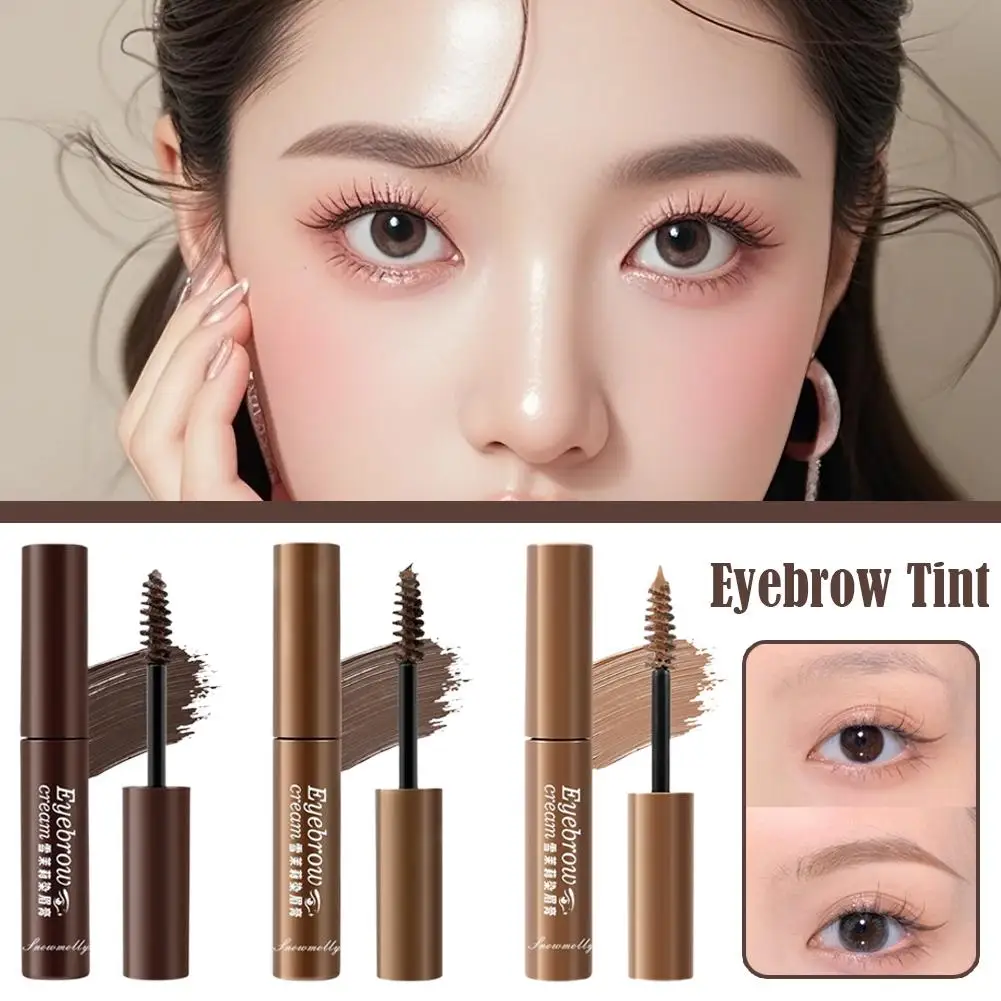 Natural Light Brown Peel-off Eyebrow Gel Tint Waterproof Liquid Lasting Tattoo Smudge Brow Dying Cream Makeup Non E1A1