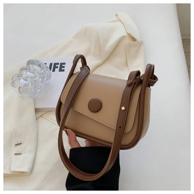 Summer Small Square Korean Simple Single Shoulder Crossbody Cute Messenger Bag Women Fashion Handbags Girls Solid Letter Casual