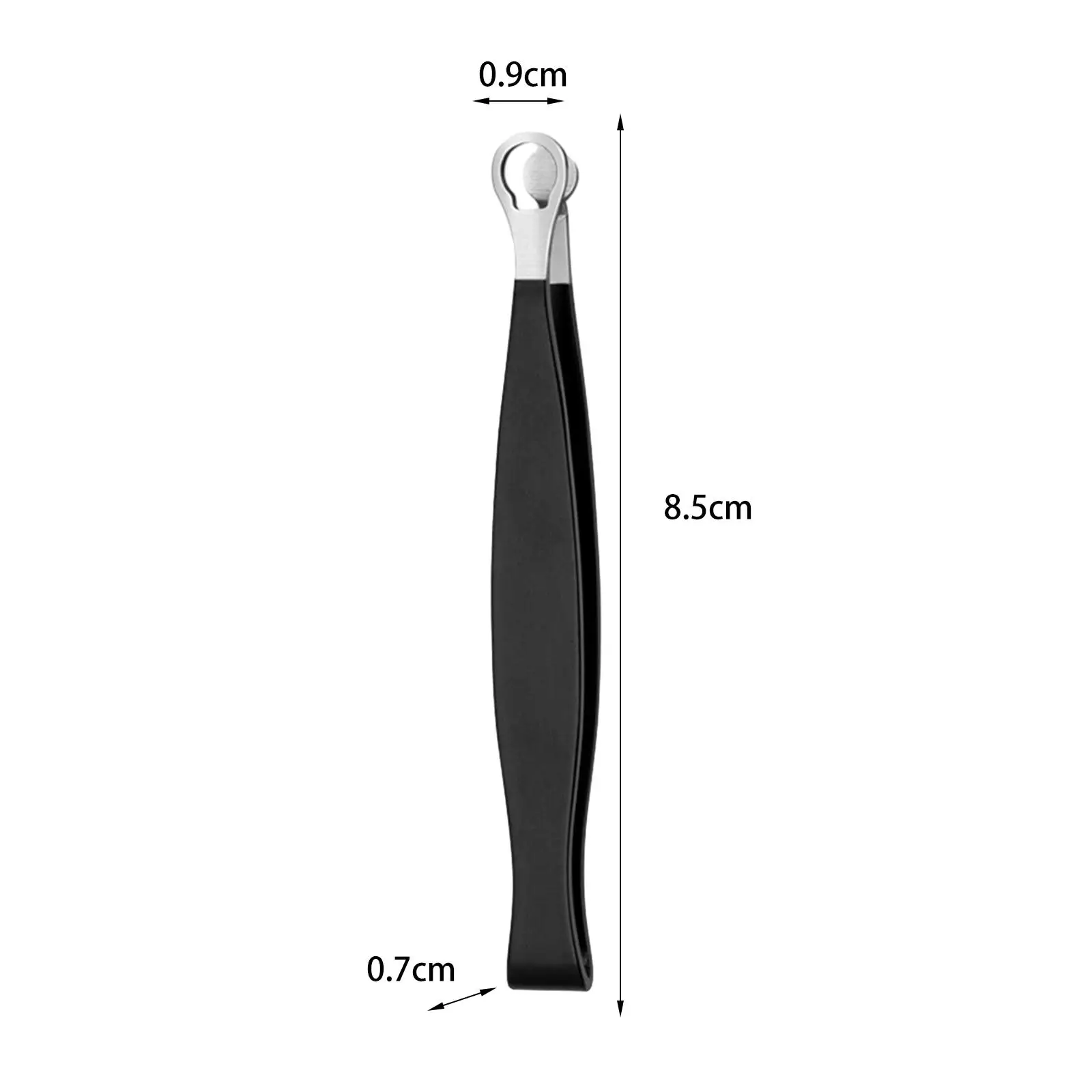 Pinzette per peli del naso Manico ergonomico Trimmer in acciaio inossidabile Pinzette portatili di precisione per la depilazione dell'orecchio del sopracciglio del viso