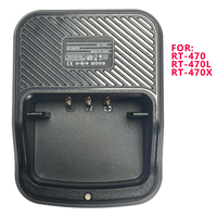 Desktop Type Battery Charger (with USB-C port) for Radtel RT-470X RT-470 RT-470L Two Way Radio