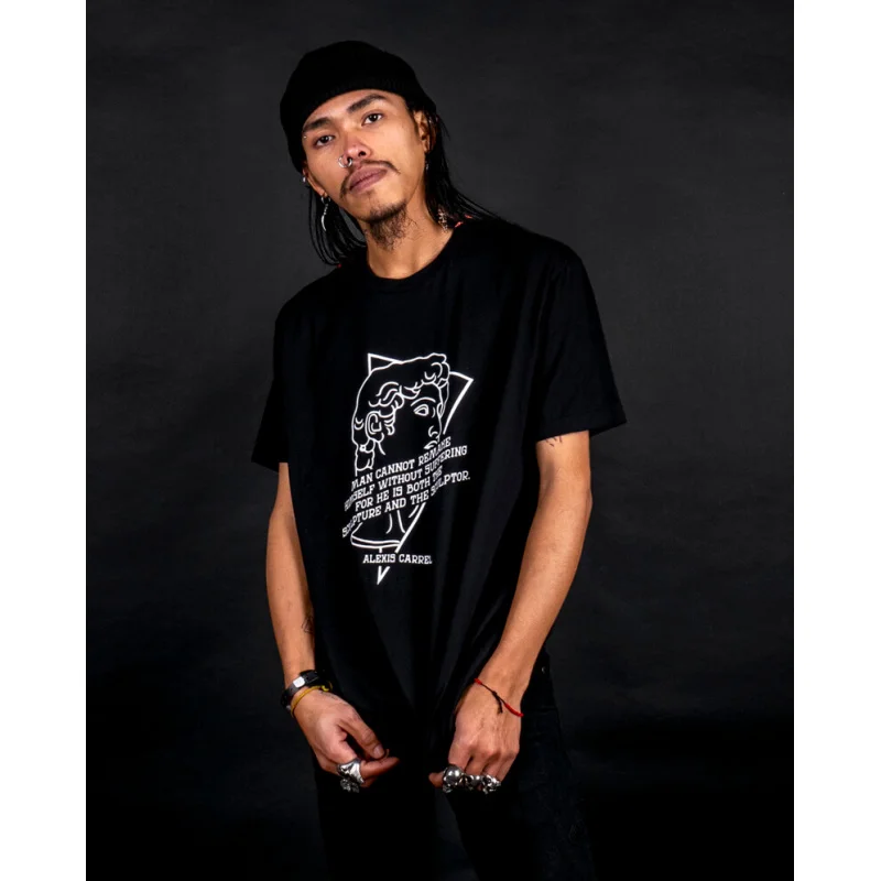 

Stoic philosophy sculpture developmen Funny T shirt 100% cotton print Birthday Gift Tee 0116 All size Tops Humor Graphic Clothes