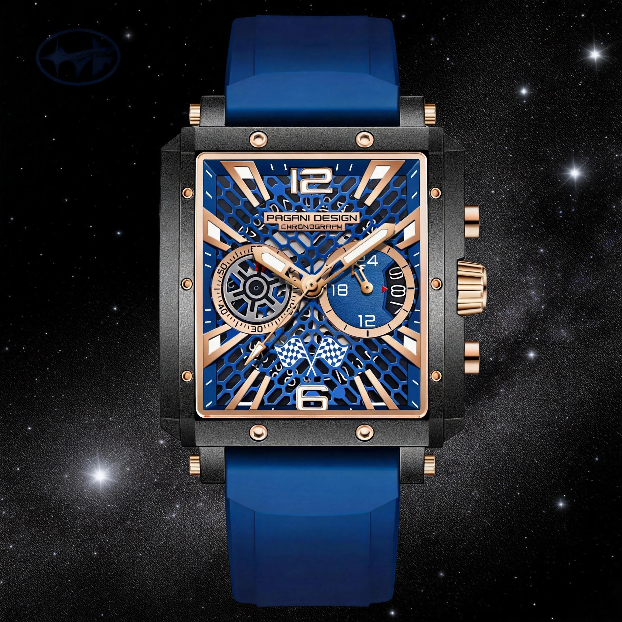 PAGANI DESIGN 2026 New Men's Chronograph Quartz Watch TMI VK64 Movement 50M Water Resistance Sapphire Glass PD1725