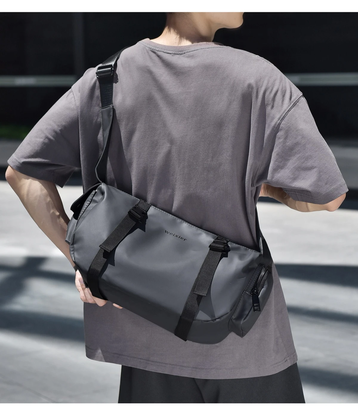 New Casual Men's Crossbody Bag, Simple and Large-capacity Single-shoulder Bag, Waterproof and Multi-functional Crossbody Bag