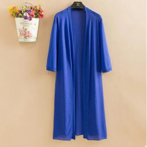 Богемный пляжный солнцезащитный шифоновый кардиган, кимоно, женская блузка Blusas Mujer De Moda, корейская модная шифоновая рубашка, топы больших размеров