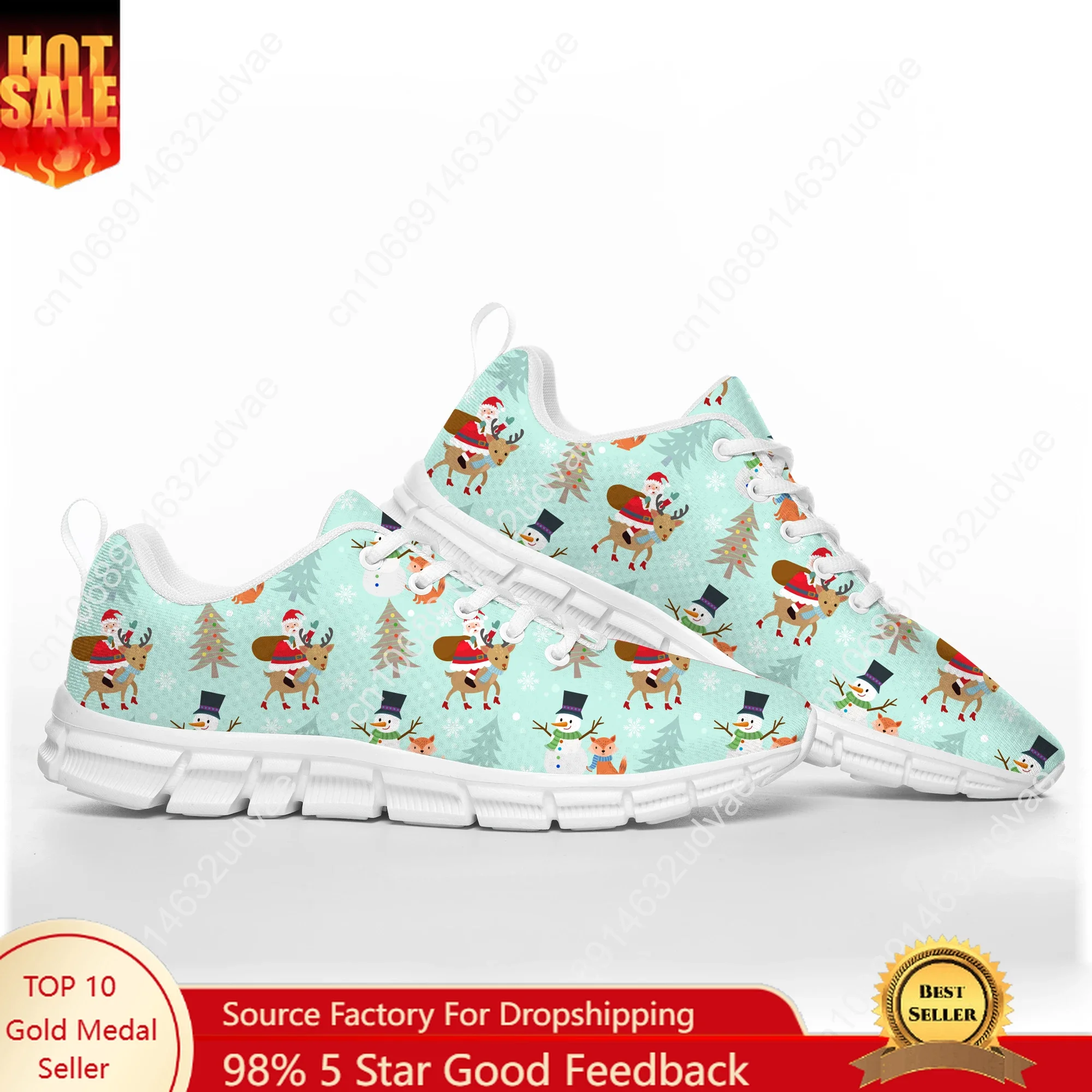 

Рождественская спортивная обувь, мужские и женские подростковые кроссовки по индивидуальному заказу, повседневная обувь на заказ, обувь для пар высокого качества