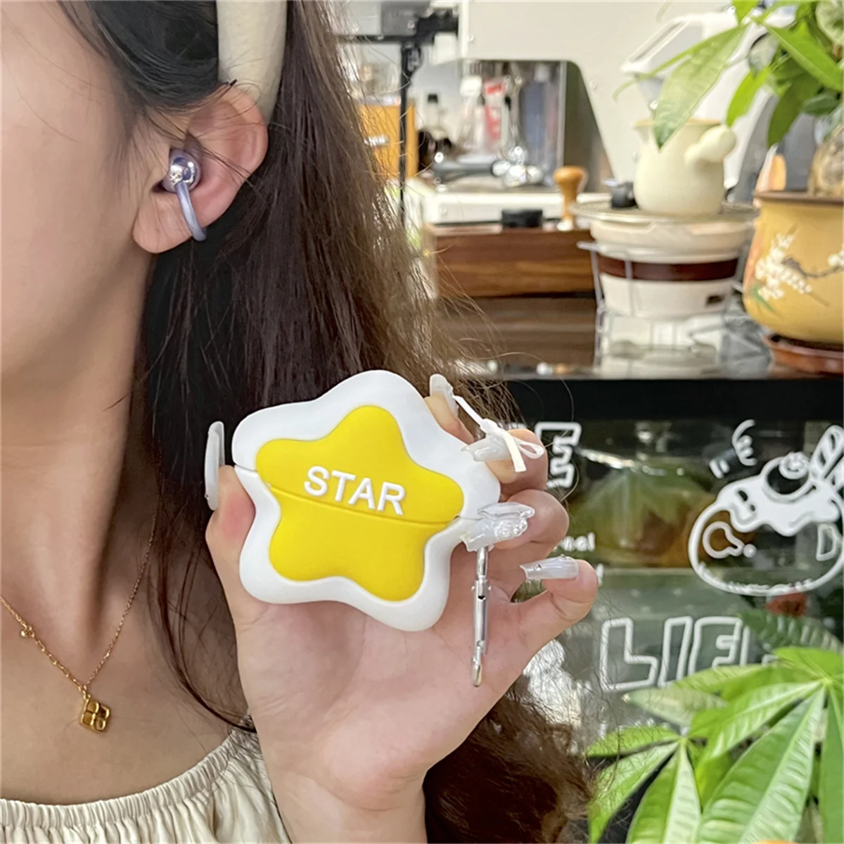 Чехол для Huawei FreeClip, милый мультяшный Креативный дизайн звезды, мягкий силиконовый ударопрочный защитный чехол для наушников для мальчиков и девочек