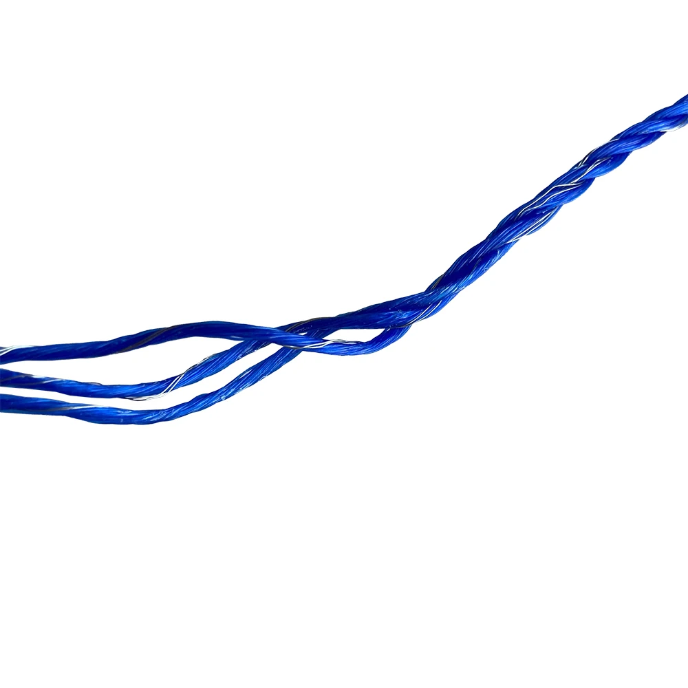 Lydite รั้วลวดรั้วไฟฟ้า Polywire 1312ฟุต400เมตร6ตัวนำสีฟ้า