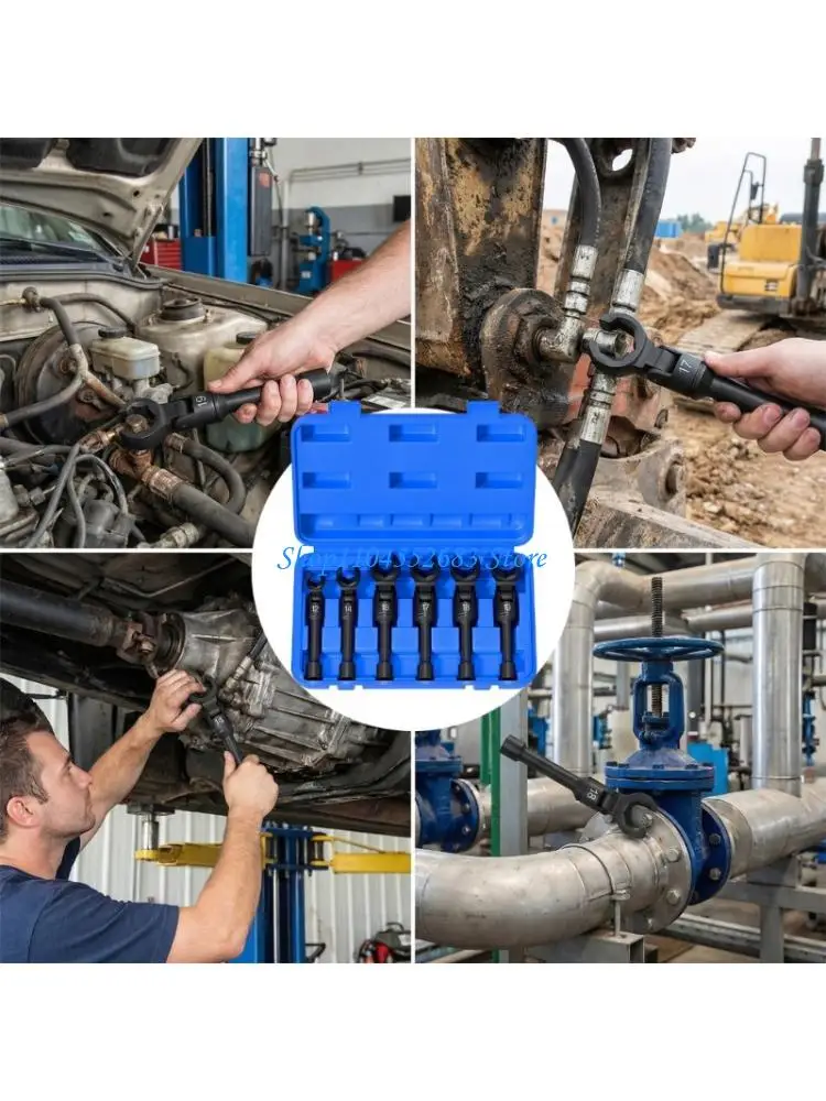 

Pack of 6 Automotive Tube Disassembly Socket Wrench In 6 Size with Heat Treated Construction And Corrosions Resistance