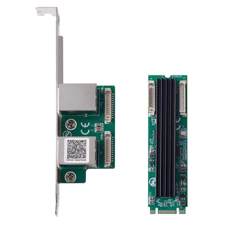 Imagem -03 - Placa de Rede M.2 a Portos Rj45 2.5g Gigabit Ethernet Adaptador Nic 2500mbps b m Chave m2 22*80 mm Tamanho Realtek Rtl8125b para Desktop