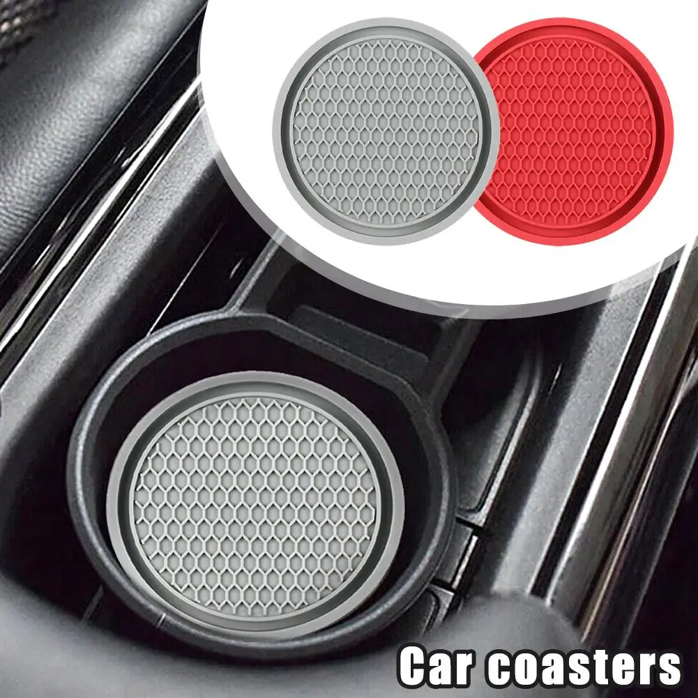 Car Creative Diamond-encrusted Water Coaster Car Interior Anti-slip Decoration Cute Car Supplies Mat Ornaments G2M0