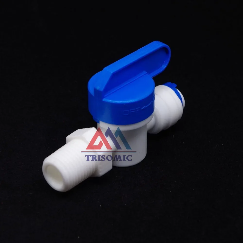 1/4" Inline Quick Fitting,1/4" male thread Ball Valve Quick Fitting Connection Aquarium RO Water Filter Reverse Osmosis System