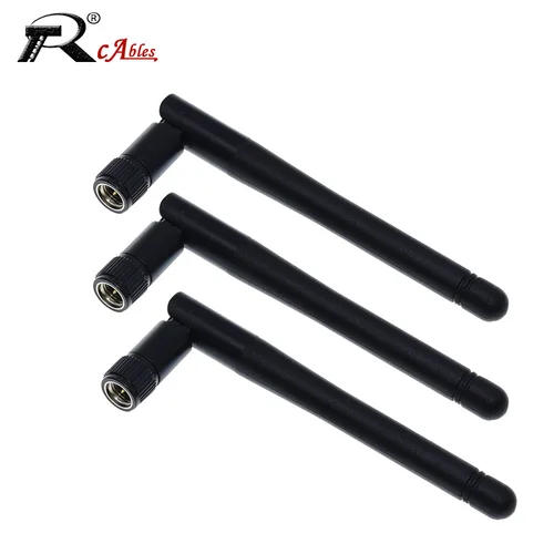 1 unidad 2,4G 3DB Bluetooth Wifi monitoreo de seguridad módulo de seguridad enrutamiento tarjeta de red pequeña antena plegable con barra de pegamento