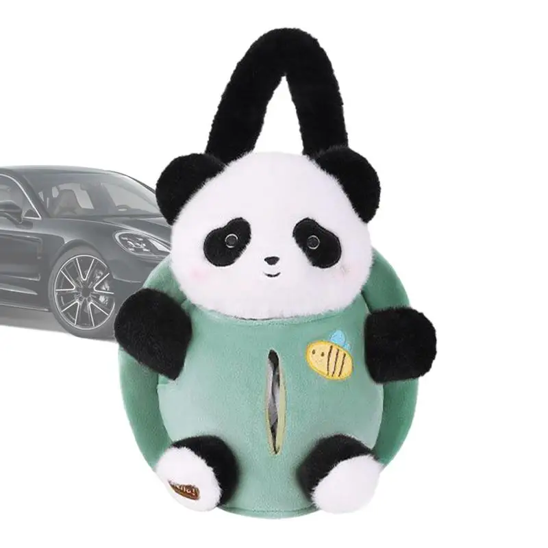 Car Plush Tissue Holder Cute Plush Napkin Holder For Car Seat Back Road Trip Must-Have Pillow Car Interior Napkin Dispenser For