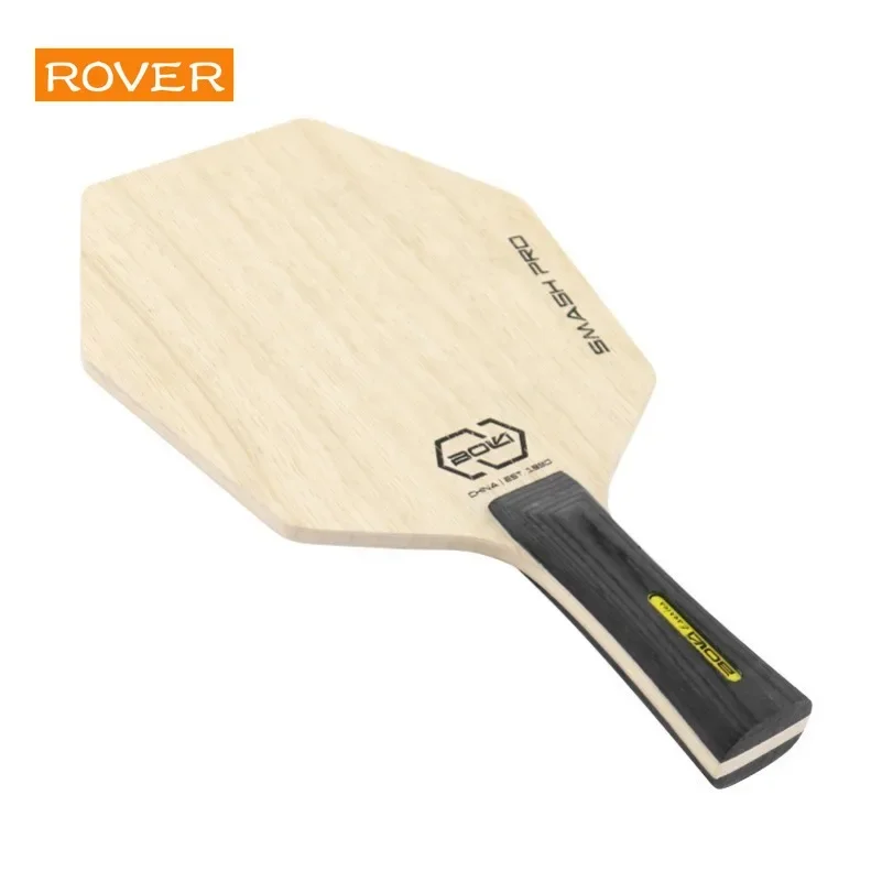 Plaque de base de batte de tennis de table hexagonale, plus grande zone de frappe, lame en bois pur, pagaie professionnelle pour l\'entraînement, les