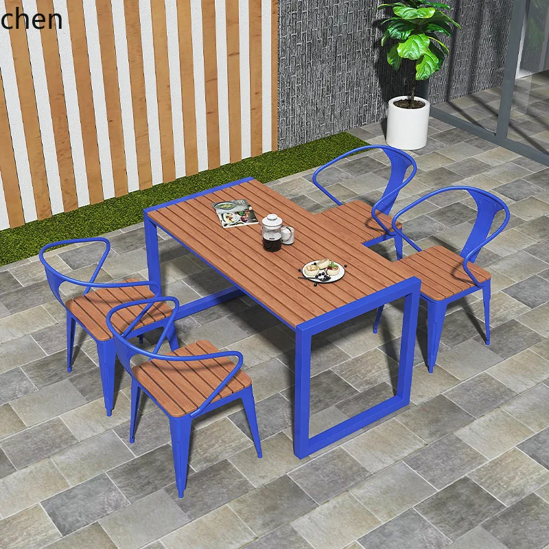 HYS outdoor table and chair set - patio dining set - deck furniture - composite wood