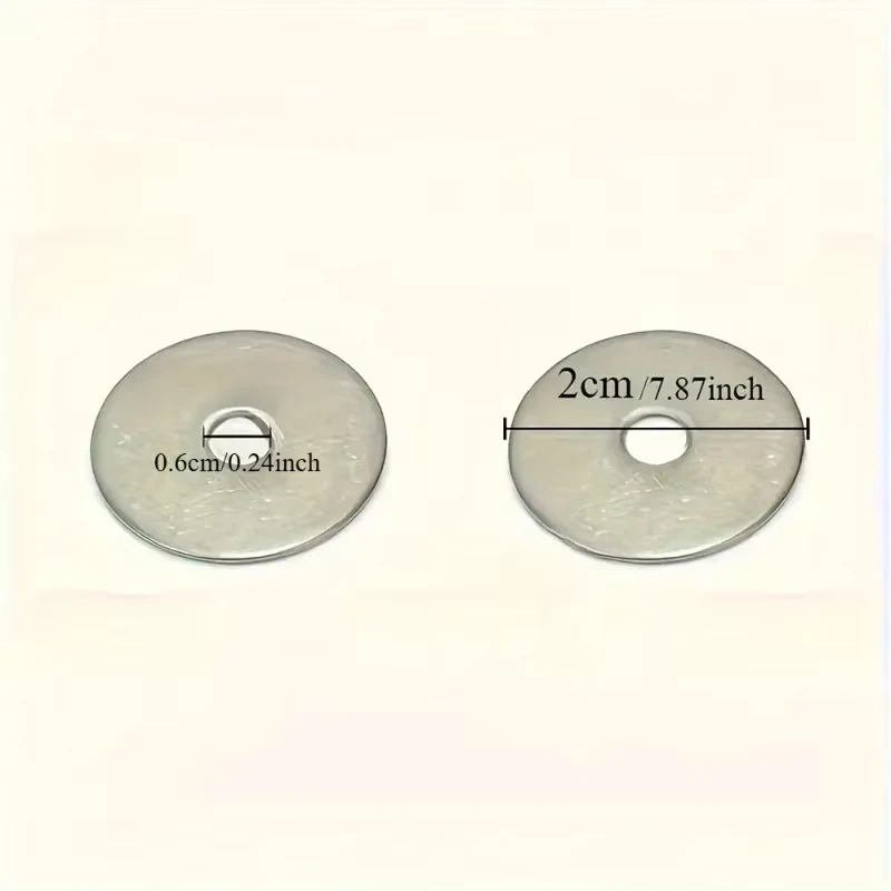 50 Pcs M6 Carbon Steel Flat Washers - Galvanized Thickened Metal Spacers for Indoor & Outdoor Use Rustproof