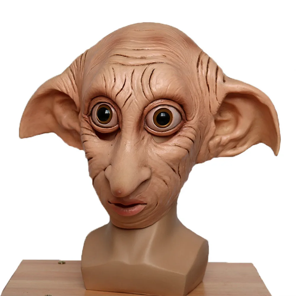 Halloween Cosplay Mask Magic World Dobby's Home Elf Mask Makeup Ball Party Funny Costume Props Latex Mask