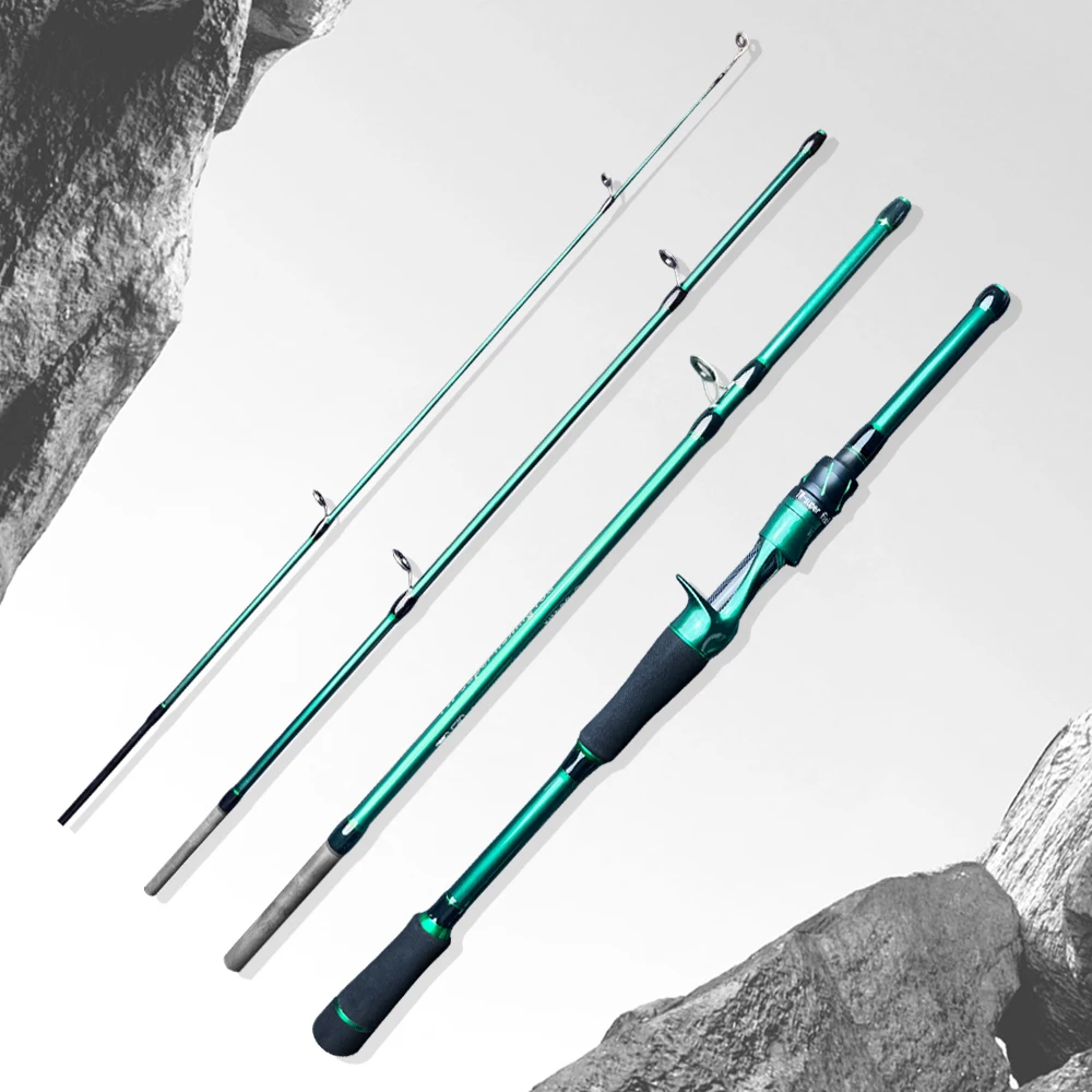 SIECHI Casting Spinning Angelrute 1,8 m 2,1 m Ultraleichte Carbonfaser-Rutenstange 4-teilig mit EVA-Griff 7-20 g Ködergewicht – Detail 17