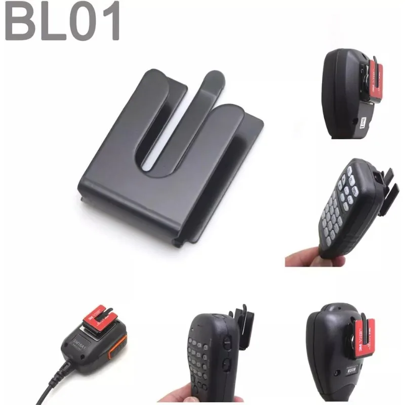 10pcs CB Mic Holder Microphone Hang Up Clip for Motorola MH48 MH36 Yaesu Icom Vexter Kenwood Hytera Car Radio Walkie Talkie