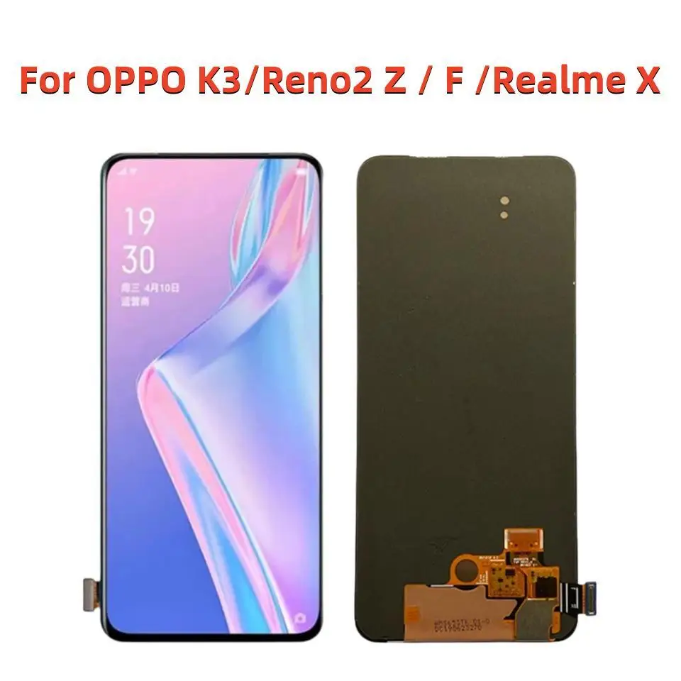 

6.53" Realme X LCD For OPPO K3/Reno2 Z/Reno2 F LCD Display Screen With Frame Reno 2F Reno 2Z Display Digitizer Touch Panel