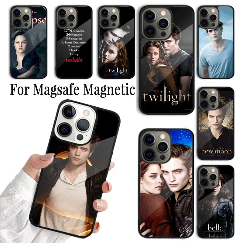 Coque Phone Case For iPhone 16 15 14 13 12 Mini 11 Pro Max Plus Magsafe Magnetic Wireless Charging Cover Twilight movie poster