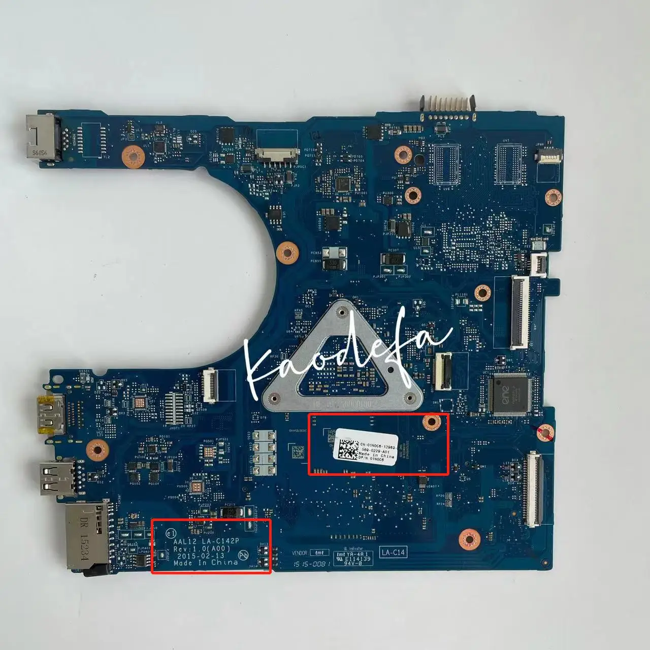 Imagem -02 - Laptop Motherboard para Dell Inspiron 5455 5555 5755 Laptop com A87410 Cpu Cn01n0c6 01n0c6 1n0c6 100 Testado ok Aal12 La-c142p