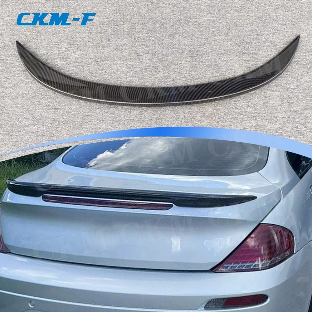 

Carbon Fiber Rear Trunk Spoiler Wing Duckbill Rear Trunk Wing Spoiler Car Accessories for BMW 6 Series E63 E64 M6 2006-2010